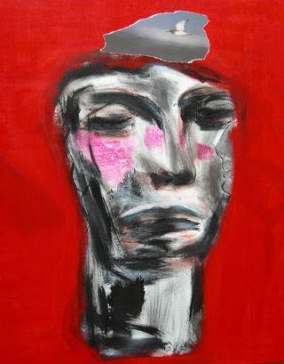 self portrait, 2008

90x90 cm, mixed media